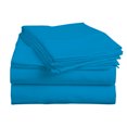 thumbnail image 2 of BedDecor 100% Egyptian Cotton 4 Pcs Sheet Set Solid 15 inches (Turquoise Blue, Twin), 2 of 4
