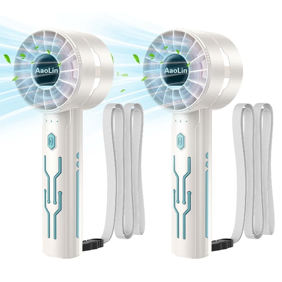Turboventilador portátil AAOlin, portátil, recargable por USB, 7000 rpm
