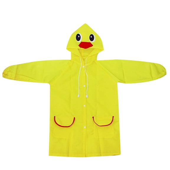 ZACPNCV Rain Poncho Raincoats for Kids Reusable Boys Girls Rain Jackets with Hood for Family Travel Outdoor Yellow 3-8 Years