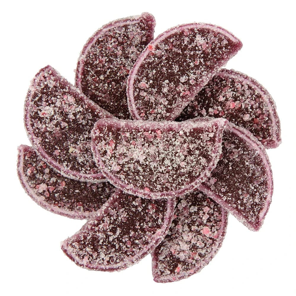 NY SPICE SHOP Grape Fruit Jelly Fruit Slices - 3 Pound - Fruit Slices