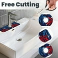 thumbnail image 3 of Fuzoiu Red White Blue Fireworks Print Kitchen Faucet Suction Pad, Sink Splash Guard Faucet Mat, Faucet Handle Drip Catcher Tray Drying Mat For Bathroom Kitchen Bathroom Countertop, 3 of 7