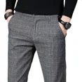 thumbnail image 1 of Pantalones De Traje Con Cuadros Para Hombre Casuales, 1 of 8