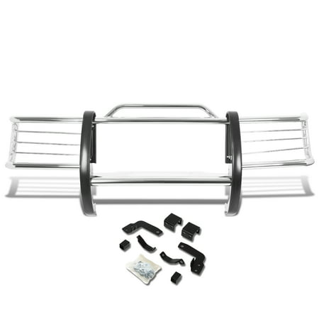 For 1984 to 2001 Jeep Cherokee XJ Front Bumper 1 -Piece Brush Grille Guard (Chrome) 00 99 98 97 96 95 94 93 92 91 90 89 88 87 86