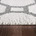 thumbnail image 2 of Dynamic Rugs SI7105903119 6 ft. 7 in. x 9 ft. 6 in. Silky Shag 5903 Rectangle Contemporary Rug - 119 White & Silver, 2 of 2