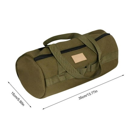 Camping Tent Stakes Bag Craftsman Tool Bag Tent Peg Bag For Hangings Ring Design Thickened Canvas Tear-Resistant High Capacity
