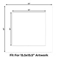 thumbnail image 2 of White Picture Frame Mat for 22x22 Frames - Fits 16x16 Photos - 50 Mats, 2 of 7