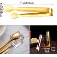 thumbnail image 2 of Stainless Steel Sugar Tongs, 6 Pcs Small Stainless Steel Ice Cube Tongs Gold Serving Tongs For Wedding Party Bar Buffet, 2 of 5