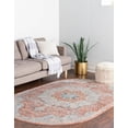 thumbnail image 3 of Rugs.com Newport Collection Rug – 7' 10 x 10' 2 Oval Red Medium Rug Perfect For Living Rooms, Large Dining Rooms, Open Floorplans, 3 of 9