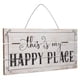 thumbnail image 3 of Letrero decorativo de madera, novedoso, impermeable, para mesa, decoración colgante con un lugar feliz para el patio., 3 of 14
