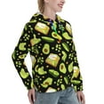 thumbnail image 6 of Lsque Avocado Toast Pattern Casual Women's Hoodie,Hooded Sweatshirt with Kangaroo Pocket,Pullover Hoodie with Eye-catching Drawstrings-X-Large, 6 of 7