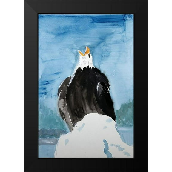 Derr, Wynn 11x14 Black Modern Framed Museum Art Print Titled - Bald Eagle