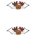 thumbnail image 2 of maskred Christmas Themed Dust Mask Printing Dustproof Polyester Face Mask with Elastic Earband and Filter Type 4 2# 2Set, 2 of 6