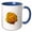 Blue/White, variant on 3drose, Yellow Rose Splash Art, 11oz Mug