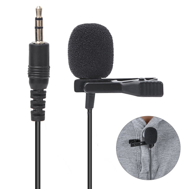 Collar de Alta Micrófono Mini Micrófono Clip 360 Grados Clip de Rotacia para Chat de Voz de Cámaga y ComputeráRa, Habla, Conferencia, Entrevista, etc.