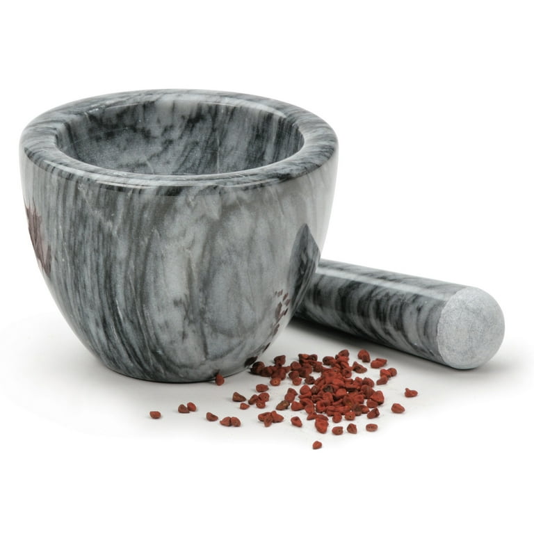 Grey Marble Mortar Pestle Set