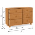 thumbnail image 6 of Mainstays Kids 6 Drawer Dresser, Natural Teak, 6 of 6