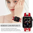 thumbnail image 6 of Christmas Watch Band Compatible with Apple Watch 38mm 40mm 41 mm 42mm 44mm 45mm, Soft Silicone Cute Fadeless Strap Bands for iWatch Series 7,Series 6,Series 4, Series 3, Series 2, Series 5 Women Men, 6 of 8