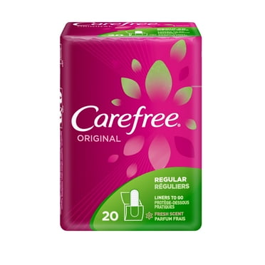 Carefree Original Regular Pantiliners To Go, Fresh Scent, 20 Ct