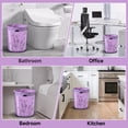 thumbnail image 4 of Lavender Scented Small Garbage Bags Trash 4 Gallon Drawstring For Bathroom Office Bedroom Car Suitable 2-4 Can Colorful Print Purple 50 Counts, 4 of 7
