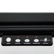 Nesco Vacuum Sealer Machine, Automatic Food Sealer With Accessory Port for Sealing Jars/Canisters, Built‑In Roll Storage & Cutter, Includes (2) 10 ft Rolls, For Pantry Storage & Preserving Leftovers