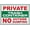 Warning Sign 4, variant on Warning Sign - Restricted Area Authorized Employees Only, 8"x12" Aluminum Metal Tin Sign, for Roads, Security Restriction Zones, Access Control Sign, Restricted Zone Alert
