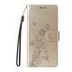 thumbnail image 4 of For iPhone 17 Pro Leather Case Butterfly Floral Imprint Wallet Stand Cover -, 4 of 5