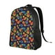 thumbnail image 2 of Disketp Colorful Pineapples1 Mochila Unisex de Apertura Lateral Completa, Mochila para Laptop para Escuela, Trabajo y Viajes, 2 of 8