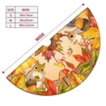 thumbnail image 5 of Fall Maple Leaf Pumpkin squirrel Tree Skirt with Pumpkin Design -Halloween Mat for Thanksgiving, Christmas Party Decor, Home Tabletop Trees Holiday Decorations 48", 5 of 6