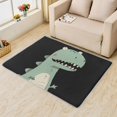 thumbnail image 2 of Dinosaur Rugs for Boys Bedroom - 2x3 Rug - Dinosaur Rug - Cute Cartoon Green Dino Area Rug - Kids Boys Animal Rugs - Black Carpet, 2 of 7