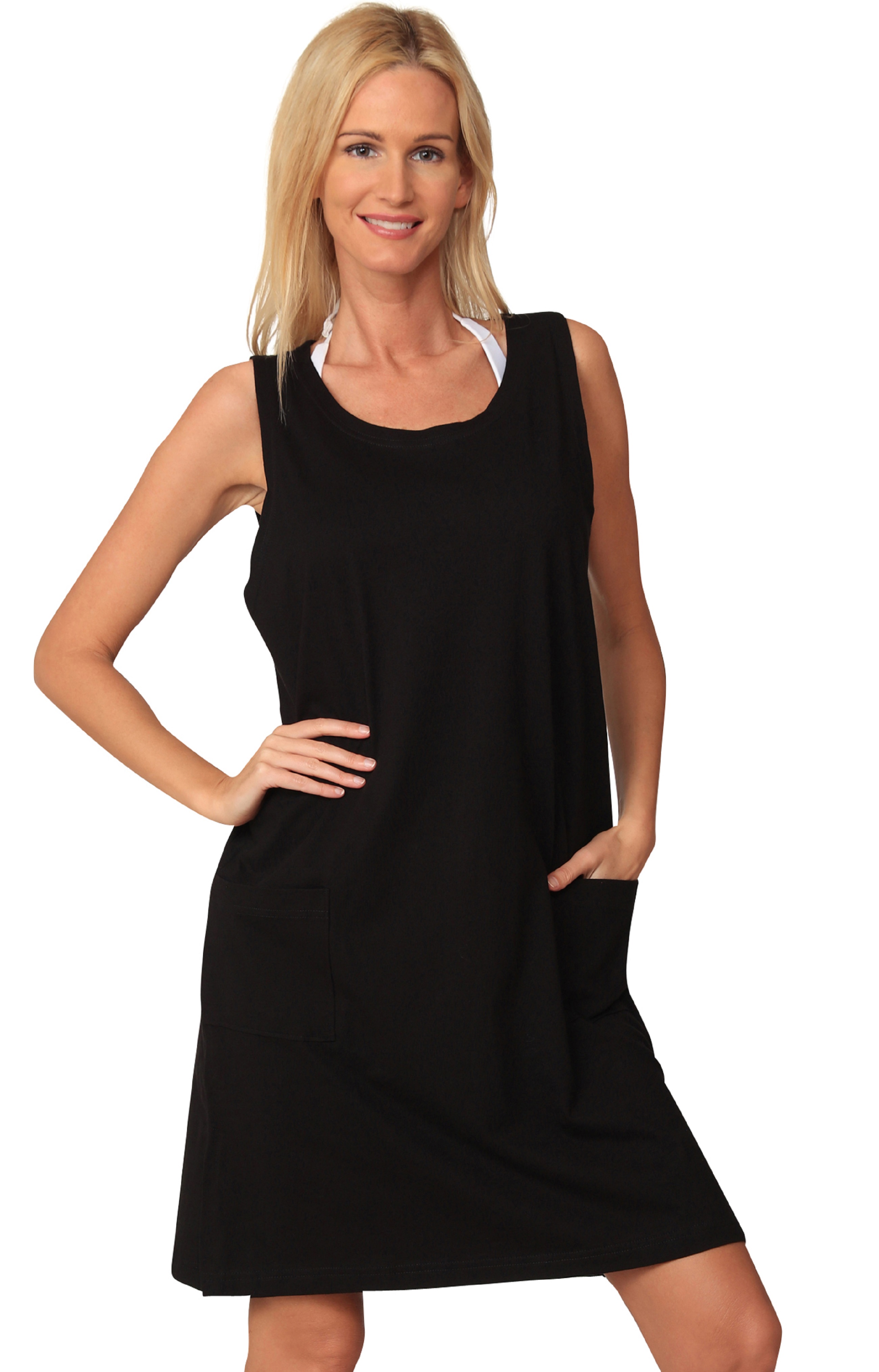 Ingear Cotton Dress Beach Casual Tank Summer Fashion Cover Up