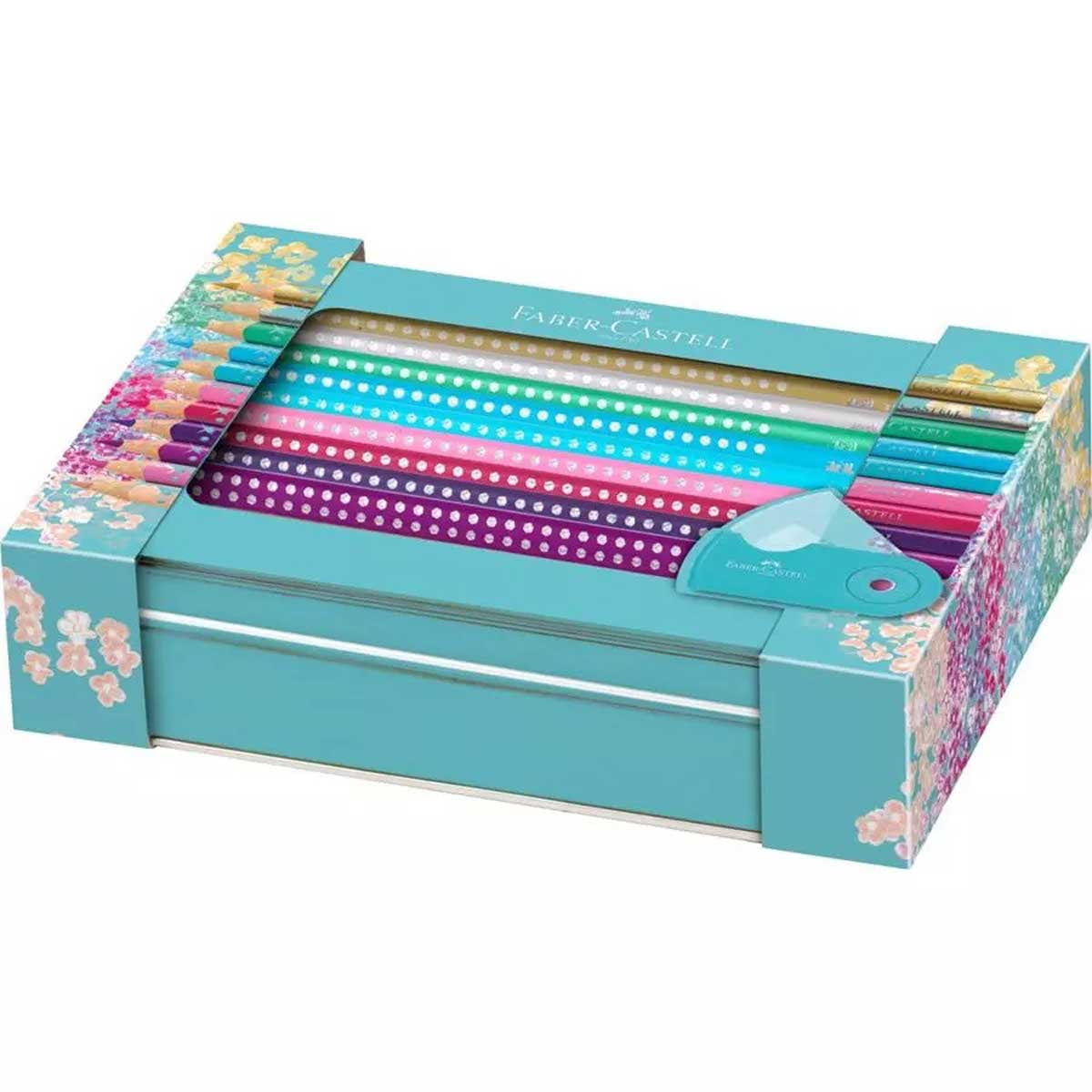 Faber-Castell 201641 Sparkle Triangular Pencil Set, 20 Pieces