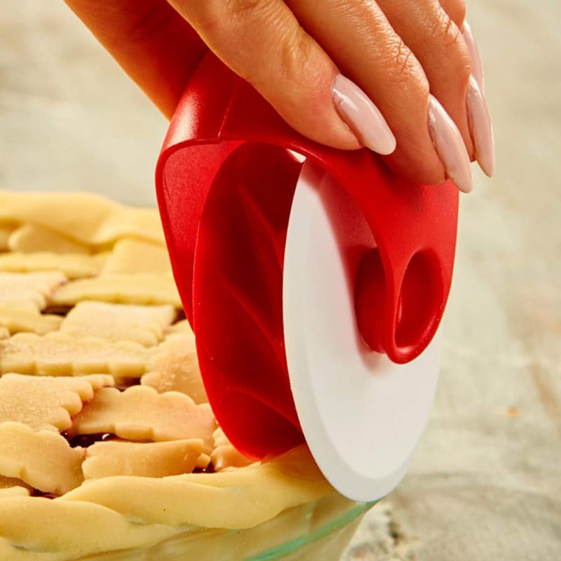 Pizza Pastry Lattice Cutter Pastry Pie Decoration Cutter Plastic Wheel Roller