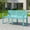 Blue, variant on Resenkos Garden Bench, Patio Bench,Weather-resistant Plastic 2-Person Bench with Curved Backrest-Blue