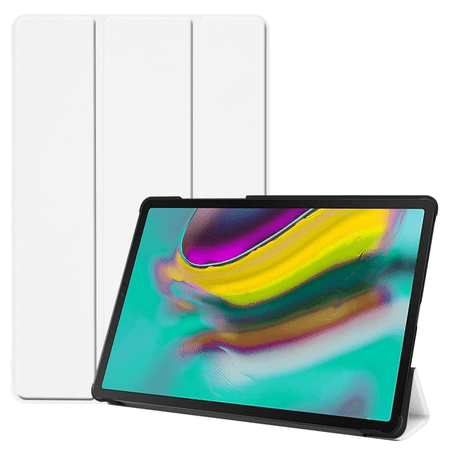 For Galaxy Tab S5e Cover, Smartphone Cover Tri-Fold Stand Slim and Lightweight with Auto Sleep/Wake Function for Samsung Galaxy Tab S5e SM-T720; SM-T725 White