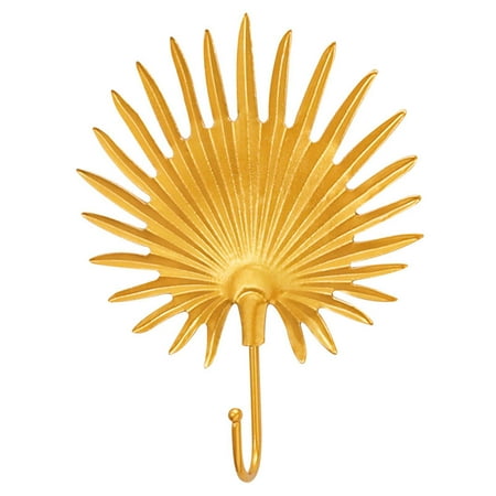 

LEZHAN Hook Leaf Design Wall-Mounting Wrought Iron Load-bearing Hanging Wall Hangers for Bedroom
