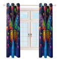 thumbnail image 4 of Dreamy Purple Butterfly Pattern (43)-2 Blackout Curtains Window Drapes Room Darkening Thermal Insulated Grommets Blackout Curtains, for Living, Dining, Bedroom,2 Panels, 4 of 6