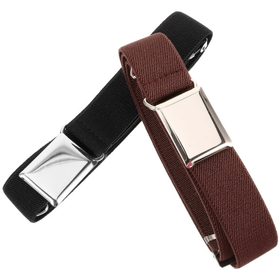 LOLIPPYY 2Pcs Buckleless Children's Belts Assorted Color Elastic Belt For Kids Everyday Wear