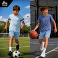thumbnail image 3 of RBX Boys Activewear Set with Performance Mesh Jersey Tees and Athletic Gym Shorts 3 Piece Outfit, 3 of 7