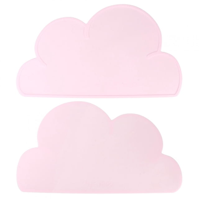 2 Pcs Napperon en Forme d'Enfant, Silicone Imperméable Isolation Thermique Assiette d'Alimentation, Confortable, Très Flexible et Ne Se Déforme Pas