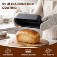 thumbnail image 4 of Kikcoin 4-Piece Loaf Pan Set, 9"*5" Non-Stick Baking Pan, Carbon Steel Bakeware, Easy Release &  Oven Safe  Meatloaf Pan for Banana Bread, Cake & Pastry Baking, 4 of 12