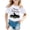 C6 White, variant on CONZONE Halloween Infant Girls T Shirts Short Sleeve Graphic Tees for Girls Crew Neck Funny Tops