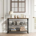 thumbnail image 2 of Console Table, Sofa Table, Gray Console Tables for Entryway, Living Room, Hallway, Foyer, Corridor, Office，Bedroom (Brown), 2 of 9