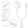 thumbnail image 2 of Smart Watch Charger  2 in 1 Portable Wireless Magnetic Compatible with  Watch Series Charging Cable, 2 of 8