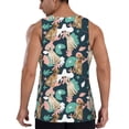 thumbnail image 3 of Fotbe Labrador Retriever Dog Pattern Men's Quick Dry Workout Tank Top Gym Muscle Tee Fitness Bodybuilding Sleeveless T Shirt Breathable Workout Shirt-3X-Large, 3 of 9