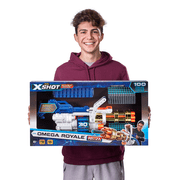 XSHOT Excel Golden Omega (98Darts) Blaster من ZURU، للأعمار من 8+ عامًا