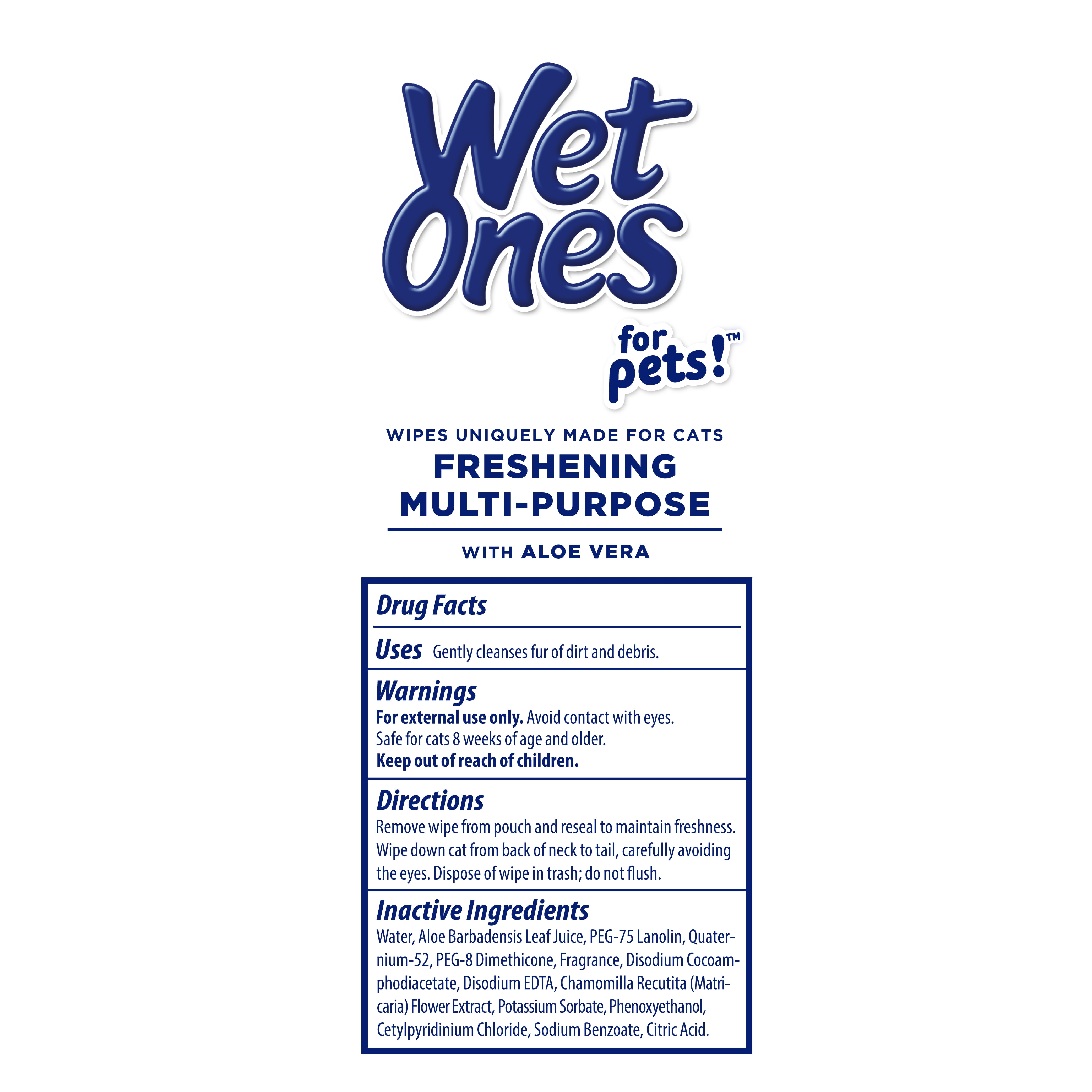 Wet Ones Anti-Bacterial All Purpose Wipe for Dogs - 50 ct canister