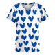 thumbnail image 2 of TaTaai Romantic Season V Neck Top, Women's Valentine Themed Casual Blouse, Short Sleeve Lightweight Shirt with Decorative Pockets Gift, 2 of 5