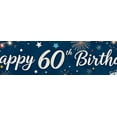 thumbnail image 3 of Happy 60th Birthday Banner with Balloons Fireworks and Gifts Background Backdrop Decors for Birthday Party Photography Props Birthday Decoration Party Supplies, 3 of 6