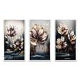 thumbnail image 2 of Designart "Tulip Tapestry Purple III" Floral Tulip Framed Wall Art Set Of 3 - Purple Tulip Frame Canvas Set For Living Room Decor, 2 of 7
