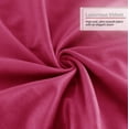 thumbnail image 6 of Nestl Velvet Throw Pillow Covers Solid Square Soft Decorative Pillow Cover for Sofa, 26" x 26", Hot Pink, Pack of 4, 6 of 8